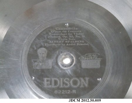 Edison Diamond Disc 80 RPM Record