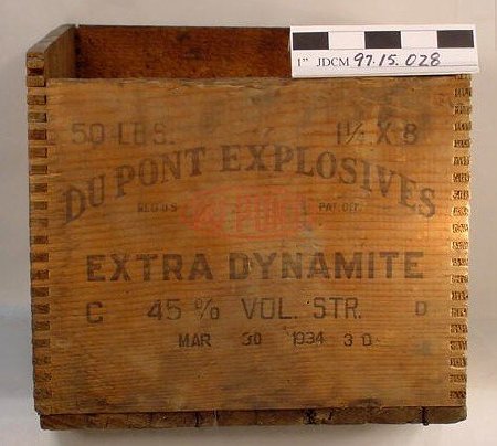 Dupont Wooden Dynamite Box