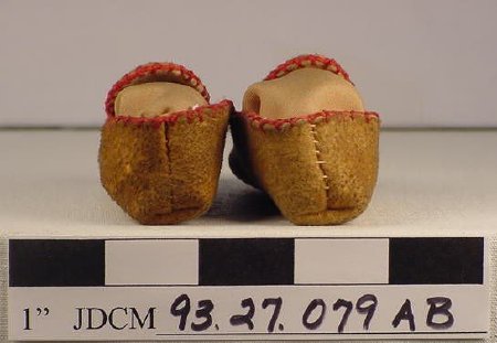 Miniature Moose Hide Moccasins