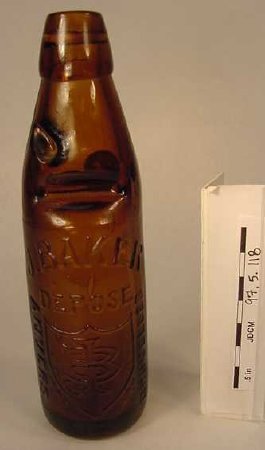 Amber Soda Bottle