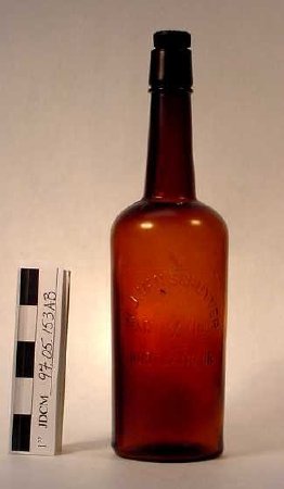 Large Amber Whiskey Bottle