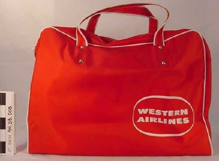 Western Airlines Flight Bag