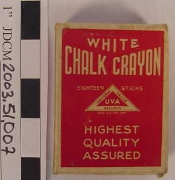Red Window Box of White Chalk