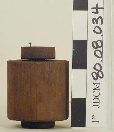Wooden Pattern Piece; cylindri