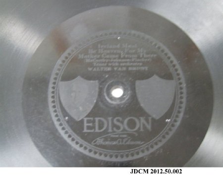 Edison Diamond Disc 80 RPM Record