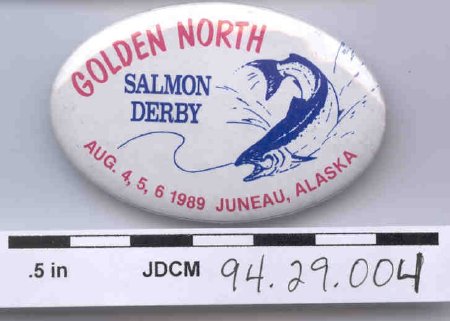 1989 Salmon Derby Button