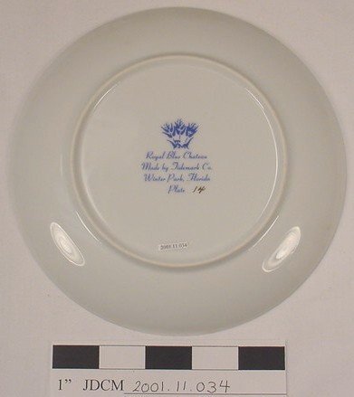 1994 Blue Chateau Plate 
