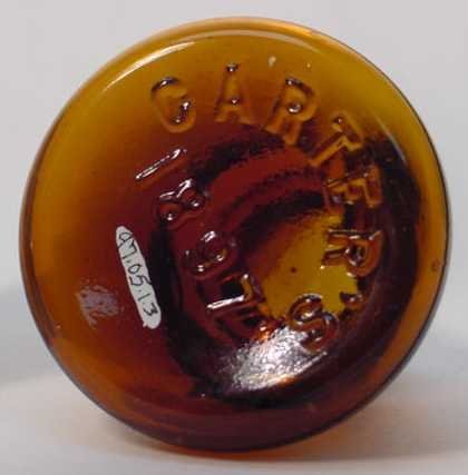Small Conical Amber Ink Bottle