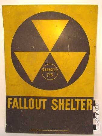 Fallout Shelter Sign, c. 1950