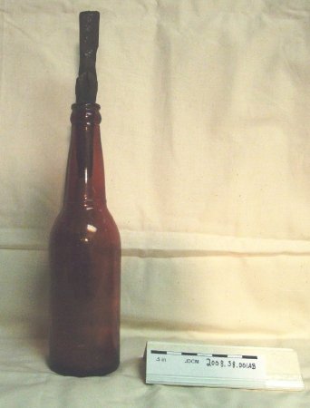 Oil Bottle with Wood Stopper