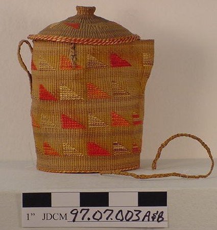 Woven Spruce Root Basket in Co