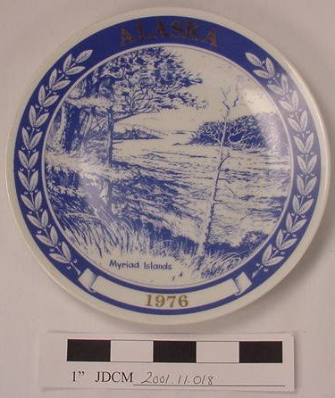 1976 Blue Chateau Plate 