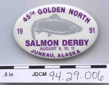 1991 Salmon Derby Button