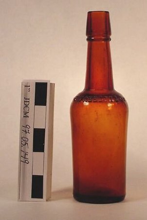 Small Amber Whiskey Bottle