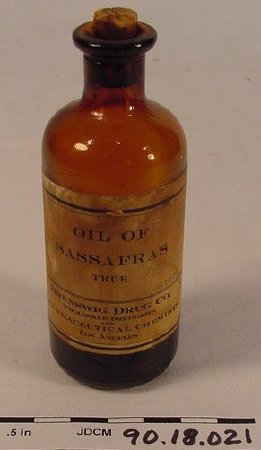 Oil Of Sassafras Bottle