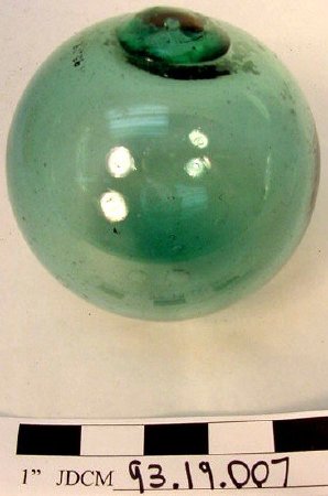 Green Glass Ball Fishing Float