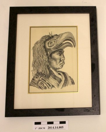Untitled Drawing from Chief Hat Series by Dale DeArmond