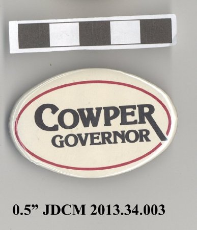 Cowper Governor Campaign Button
