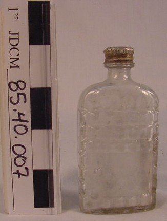 Small Clear Glass Bottle w/ Ra
