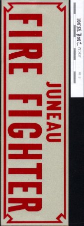 Juneau Fire Fighter Bumper Sticker