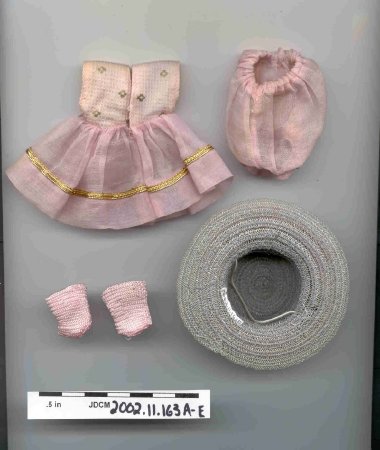 Pink dress, bloomers & socks w