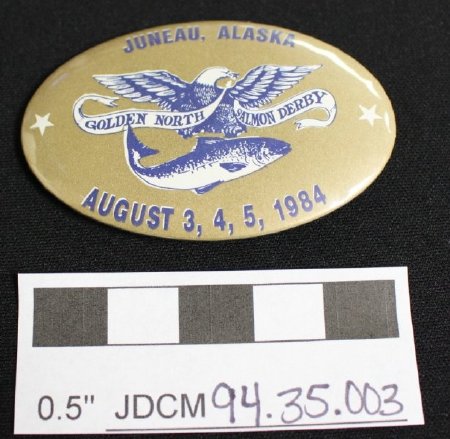 1984 Salmon Derby Button