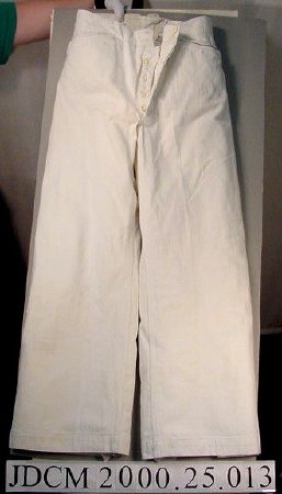 Navy Pants, White Cotton