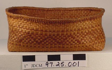 Cedar Bark Rectangular Basket