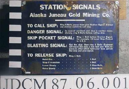 AJ Station Signal Sign