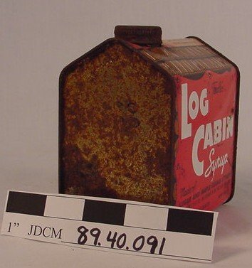 Log Cabin Syrup Can