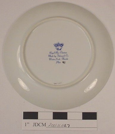 1987 Blue Chateau Plate 