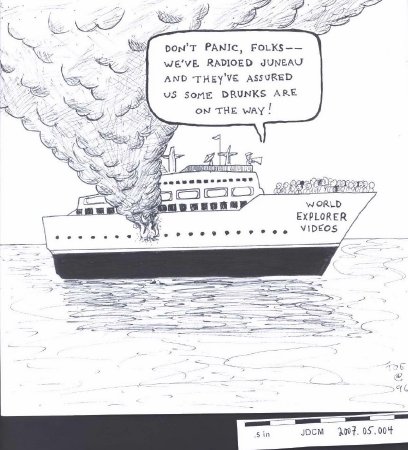 World Explorer Cruises Cartoon
