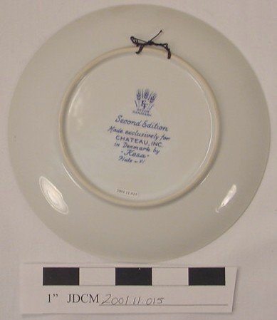 1973 Blue Chateau Plate 