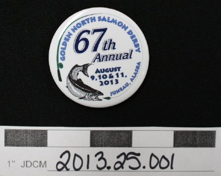 67th Annual Salmon Derby Button