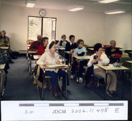 May 12-16, 1986 Univ. of Alaska Elderhostel Program classroom