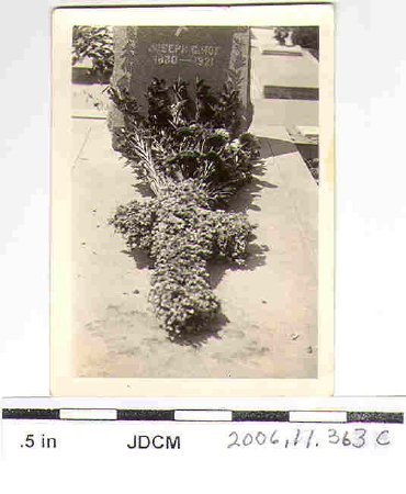 Joseph Hoff gravesite in Eureka California-1936