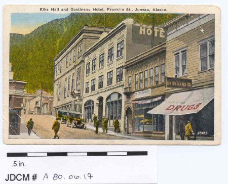 Colored Postcard of Elks Hall