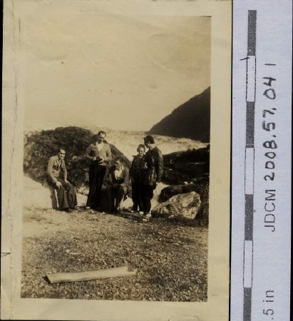 John Vince Vic Clara and (Illegible) at the Glacier ~1936