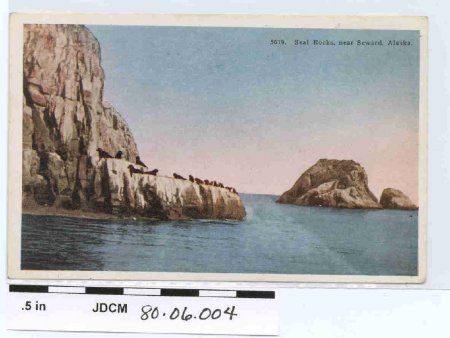Colored Postcard of Seal Rock