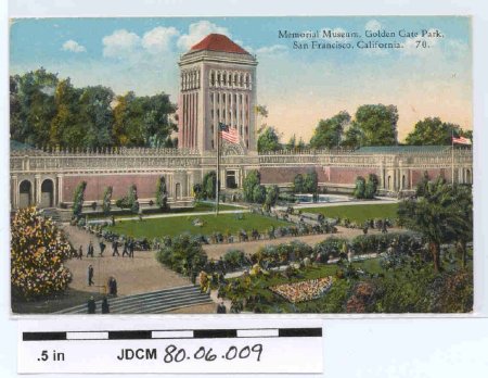Colored Postcard of Memorial M