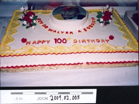 Reverend Doctor Walter A. Soboleff's 100th Birtday Cake