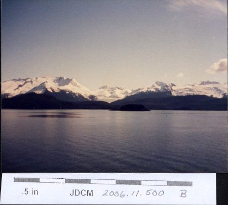 1986 Trip to Haines on Ferry glacier view