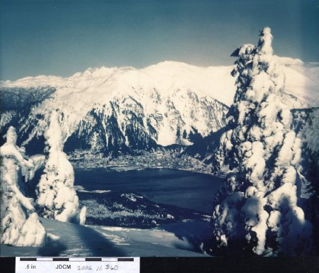 Juneau 1949 from Mt. Bradley -winter