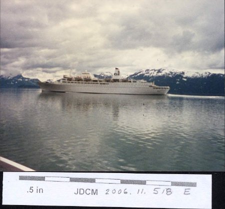 Big cruise ship in Bay 1987