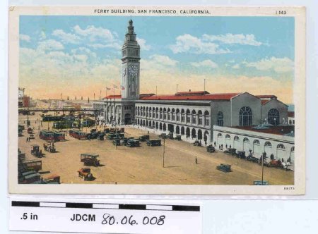 Postcard of Ferry Building, Sa