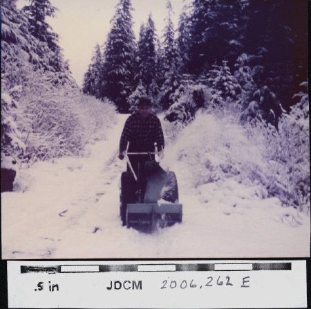Carl with snow blower 3/64