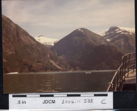 Tracy Arm mountains & ice July 1981