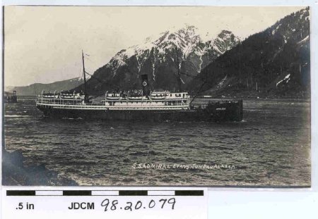 Black & White Postcard of SS A