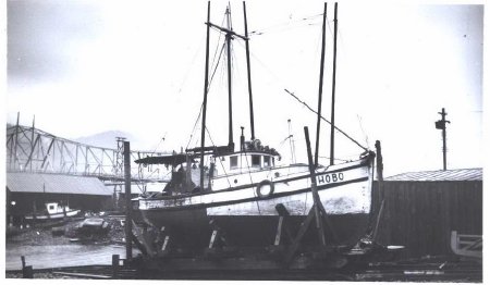boat dry-docked