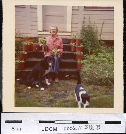 Emma with radishes 1977